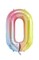 Rainbow Gradient Colorful Number Balloon Foil Balloon F07M1-77-0